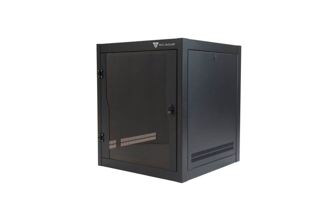 Gabinete de pared de 18 UR 60 centímetros de fondo puerta con ventana de acrílico (1GP-18-1A-58-60-2N)