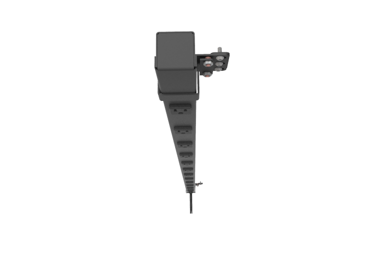 PDU RF de ZUR, 100-127 Volts, 15 Amperios, 12 contactos NEMA 5-15R de 7' (1PV-15A-12-515RF-SS)