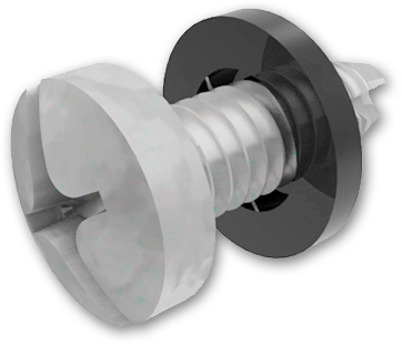 Tornillo 12-24 y rondana para rack (paquete 50 pzs) (NCS-HO-24-50)