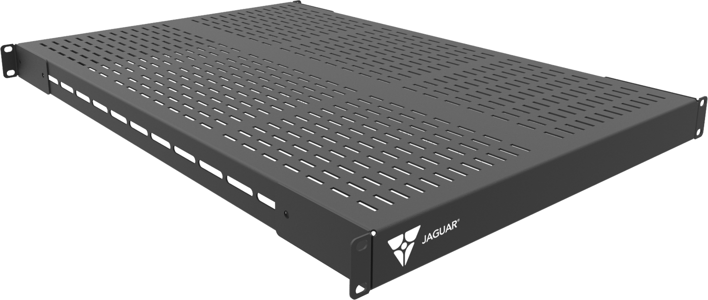 Charola fijación cuatro puntos ventilada ajustable de 27.55" (700mm) de prof. de 19" EIA de 1 UR (NCS-EMS-P25)